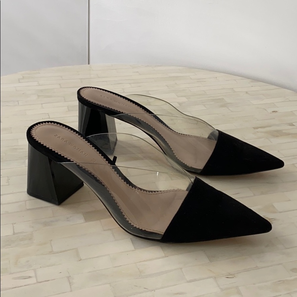 Zara peekaboo mules